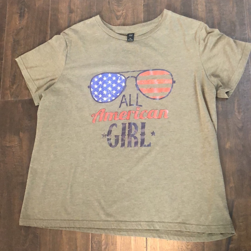 Shein 1XL green t shirt 🇺🇸